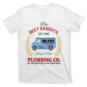 The Wet Bandits Est 1990 Plumbing Co Home Alone Christmas Xmas Holiday T-Shirt