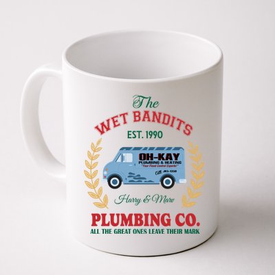 The Wet Bandits Est 1990 Plumbing Co Home Alone Christmas Xmas Holiday Mug