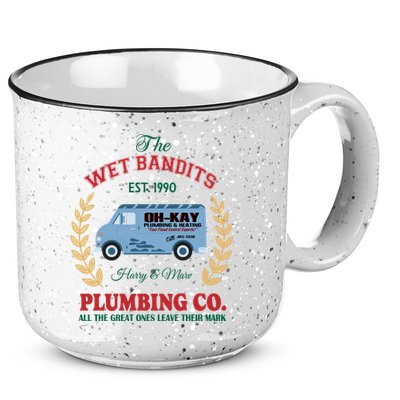 The Wet Bandits Est 1990 Plumbing Co Home Alone Christmas Xmas Holiday 15oz Campfire Ceramic Mug