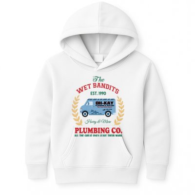 The Wet Bandits Est 1990 Plumbing Co Home Alone Christmas Xmas Holiday Kids Hoodie