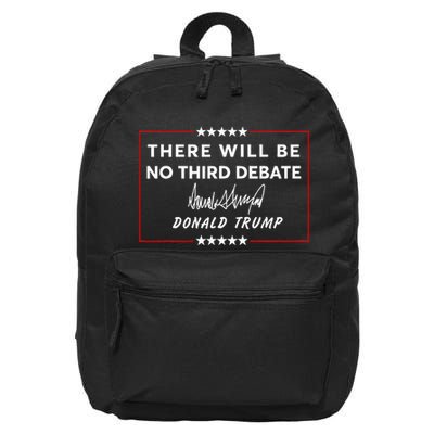 There Will Be No Third Debate Donald Trump Signature 16 in Basic Backpack