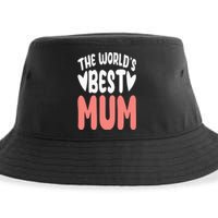 The World's Best Mum Mom Mother's Day Birthday Christmas Sustainable Bucket Hat