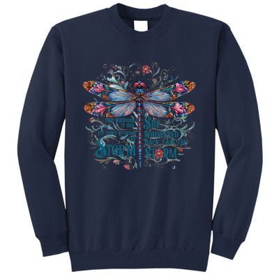 They Whispered Butterfly Dragonfly Pattern Boho Dragonfly Tall Sweatshirt