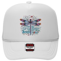 They Whispered Butterfly Dragonfly Pattern Boho Dragonfly Trucker Hat