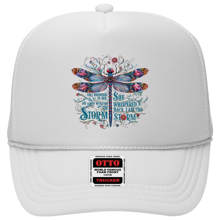 They Whispered Butterfly Dragonfly Pattern Boho Dragonfly Trucker Hat