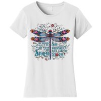 They Whispered Butterfly Dragonfly Pattern Boho Dragonfly Women's T-Shirt