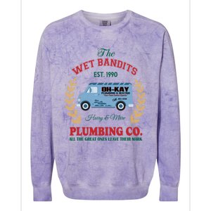 The Wet Bandits Est 1990 Christmas Holiday Home Alone Colorblast Crewneck Sweatshirt