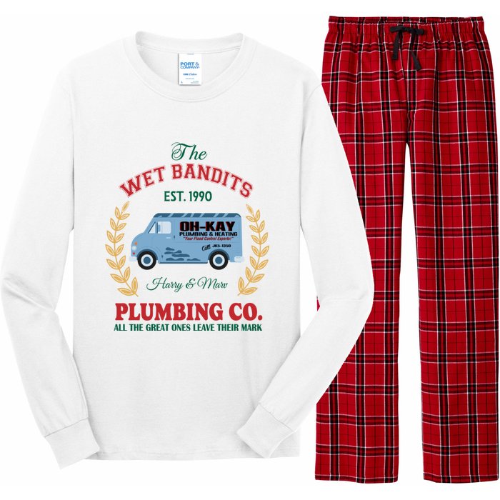 The Wet Bandits Est 1990 Christmas Holiday Home Alone Long Sleeve Pajama Set