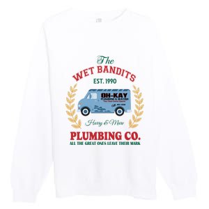 The Wet Bandits Est 1990 Christmas Holiday Home Alone Premium Crewneck Sweatshirt