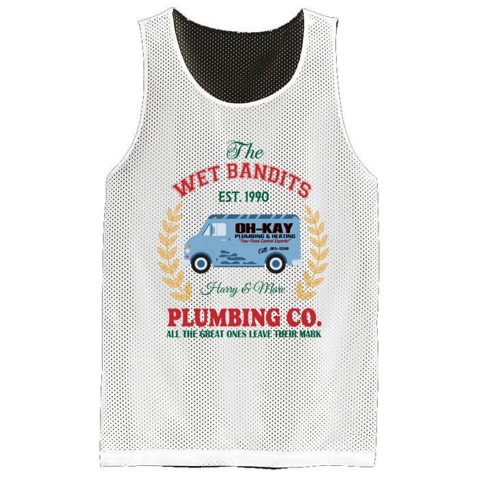 The Wet Bandits Est 1990 Christmas Holiday Home Alone Mesh Reversible Basketball Jersey Tank