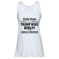 Trump Wins Bigly Headline Trump Wins 2024 Trump Victory Ladies Essential Flowy Tank