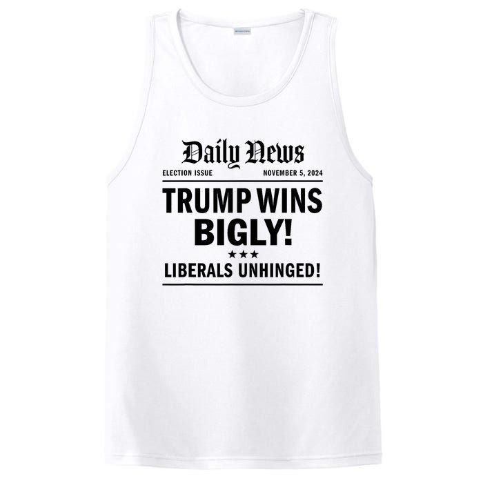 Trump Wins Bigly Headline Trump Wins 2024 Trump Victory PosiCharge Competitor Tank