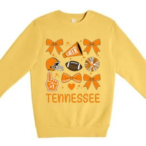 Tennessee Women Bow Orange For Tn Lovers Gift Premium Crewneck Sweatshirt