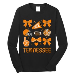 Tennessee Women Bow Orange For Tn Lovers Gift Long Sleeve Shirt