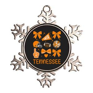 Tennessee Women Bow Orange For Tn Lovers Gift Metallic Star Ornament