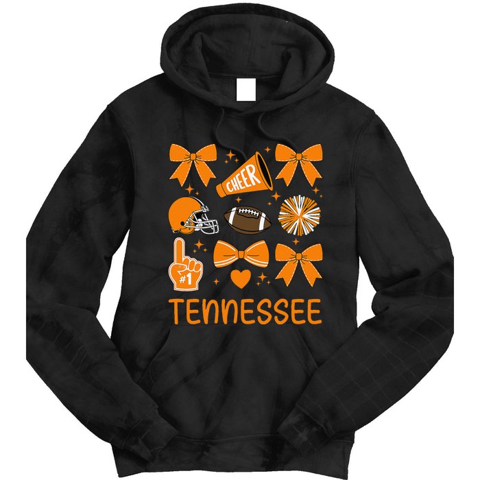 Tennessee Women Bow Orange For Tn Lovers Gift Tie Dye Hoodie