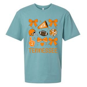 Tennessee Women Bow Orange For Tn Lovers Gift Sueded Cloud Jersey T-Shirt