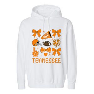 Tennessee Women Bow Orange For Tn Lovers Gift Garment-Dyed Fleece Hoodie