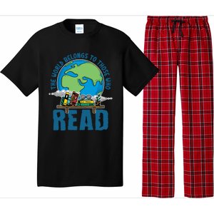 The World Belongs To Those Who Read Books Bookish Bookworm Gift Pajama Set