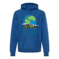 The World Belongs To Those Who Read Books Bookish Bookworm Gift Premium Hoodie