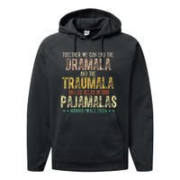 Together We Can End The Dramala And Traumala Pajama Funny Performance Fleece Hoodie