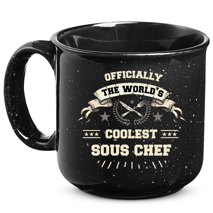 The Wolrds Coolest Sous Chef Comd Sous Chef Gift 15oz Campfire Ceramic Mug