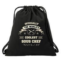The Wolrds Coolest Sous Chef Comd Sous Chef Gift Drawstring Bag