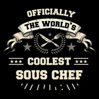 The Wolrds Coolest Sous Chef Comd Sous Chef Gift Drawstring Bag