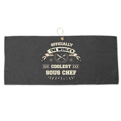 The Wolrds Coolest Sous Chef Comd Sous Chef Gift Large Microfiber Waffle Golf Towel
