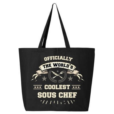 The Wolrds Coolest Sous Chef Comd Sous Chef Gift 25L Jumbo Tote