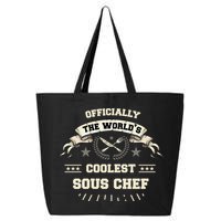 The Wolrds Coolest Sous Chef Comd Sous Chef Gift 25L Jumbo Tote