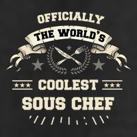 The Wolrds Coolest Sous Chef Comd Sous Chef Gift 25L Jumbo Tote