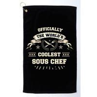 The Wolrds Coolest Sous Chef Comd Sous Chef Gift Golf Towel