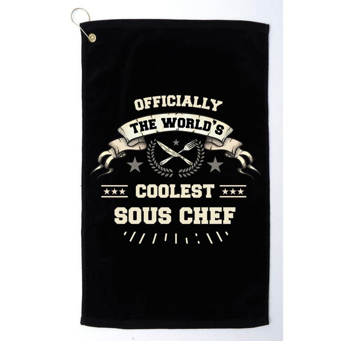 The Wolrds Coolest Sous Chef Comd Sous Chef Gift Golf Towel