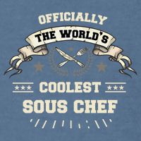 The Wolrds Coolest Sous Chef Comd Sous Chef Gift Garment-Dyed Sweatshirt