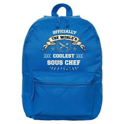 The Wolrds Coolest Sous Chef Comd Sous Chef Gift 16 in Basic Backpack