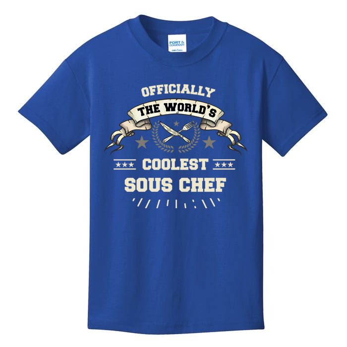 The Wolrds Coolest Sous Chef Comd Sous Chef Gift Kids T-Shirt