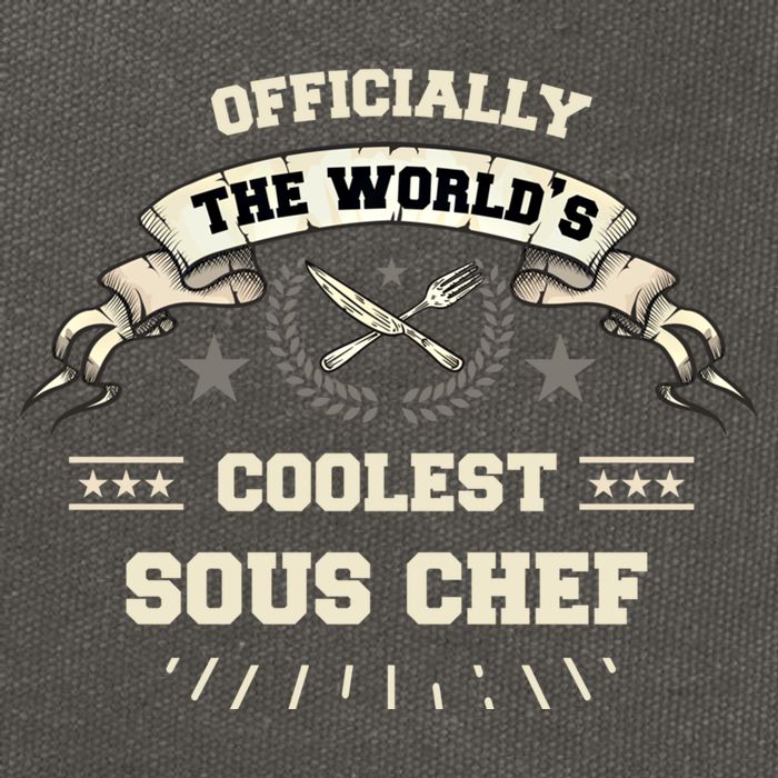 The Wolrds Coolest Sous Chef Comd Sous Chef Gift Cotton Canvas Backpack