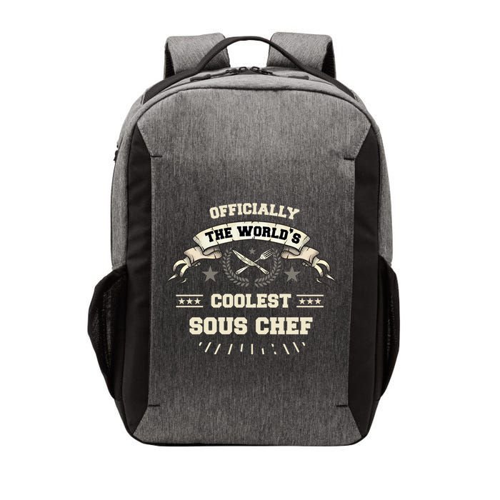 The Wolrds Coolest Sous Chef Comd Sous Chef Gift Vector Backpack