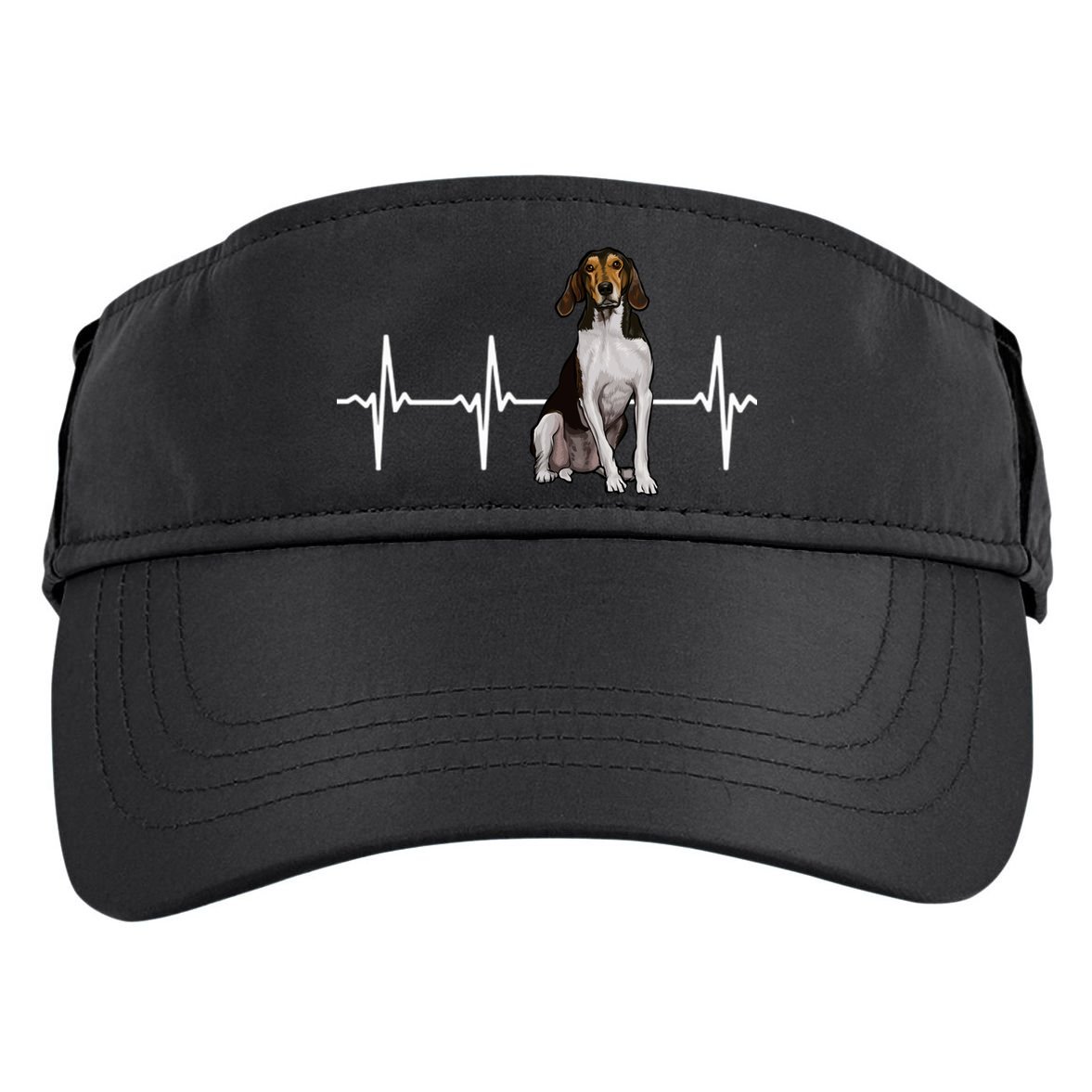 Treeing Walker Coonhound Heartbeat Dog Lover Gift Adult Drive Performance Visor