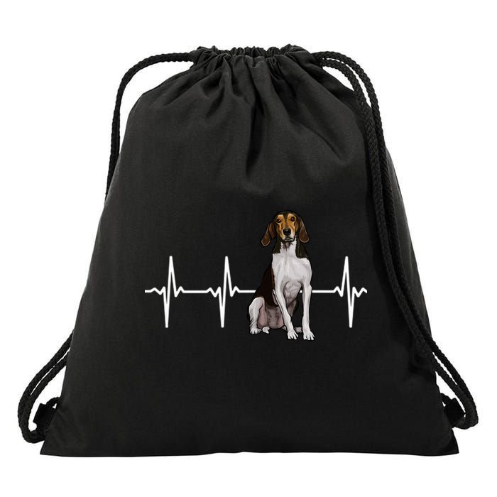 Treeing Walker Coonhound Heartbeat Dog Lover Gift Drawstring Bag