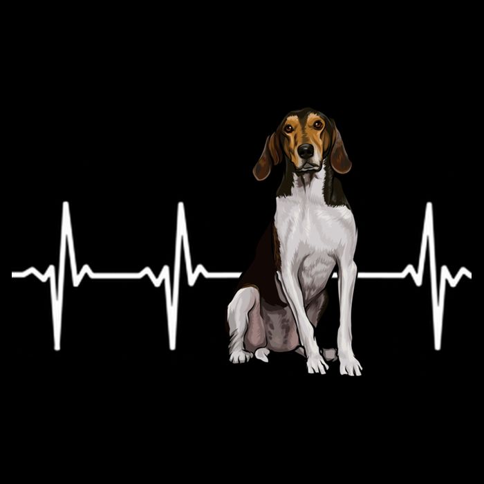 Treeing Walker Coonhound Heartbeat Dog Lover Gift Drawstring Bag