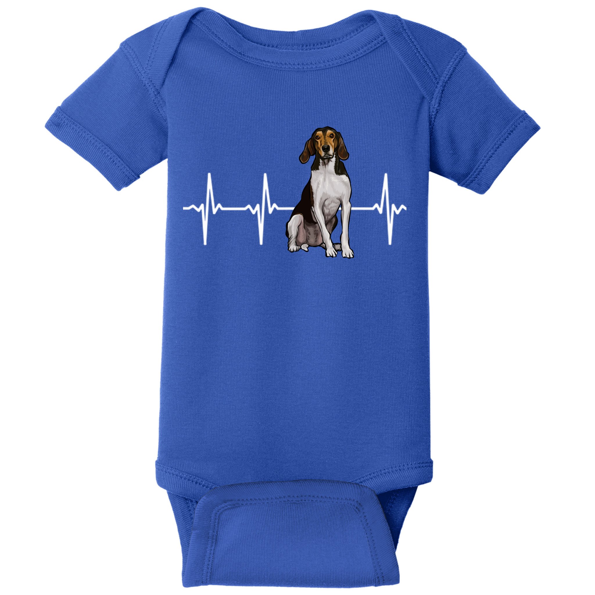 Treeing Walker Coonhound Heartbeat Dog Lover Gift Baby Bodysuit