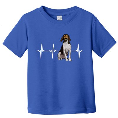 Treeing Walker Coonhound Heartbeat Dog Lover Gift Toddler T-Shirt