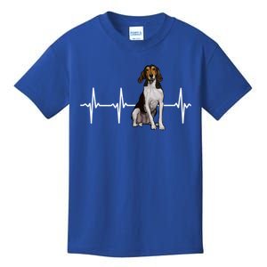 Treeing Walker Coonhound Heartbeat Dog Lover Gift Kids T-Shirt