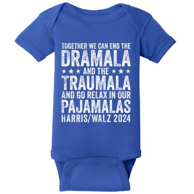 Together We Can End The Dramala And The Traumala Baby Bodysuit