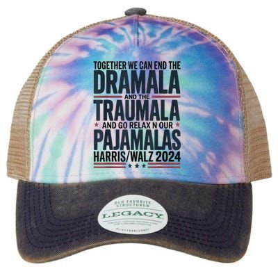 Together We. Can End The Dramala And The Traumala Legacy Tie Dye Trucker Hat