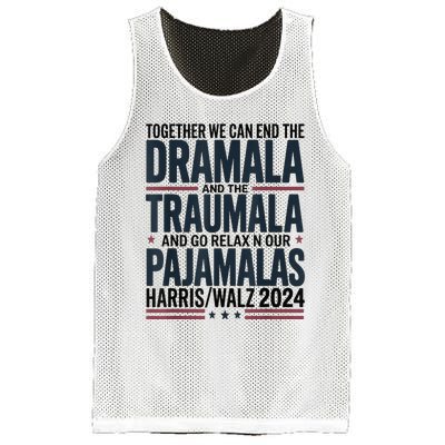 Together We. Can End The Dramala And The Traumala Mesh Reversible Basketball Jersey Tank