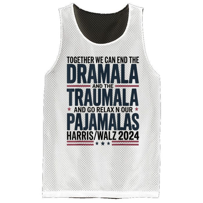 Together We. Can End The Dramala And The Traumala Mesh Reversible Basketball Jersey Tank