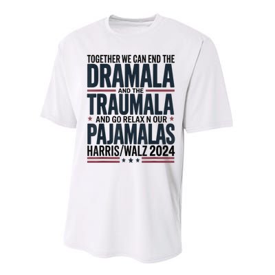 Together We. Can End The Dramala And The Traumala Performance Sprint T-Shirt